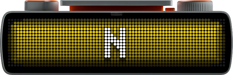 Yellow N departure flash on the BUSY Bar